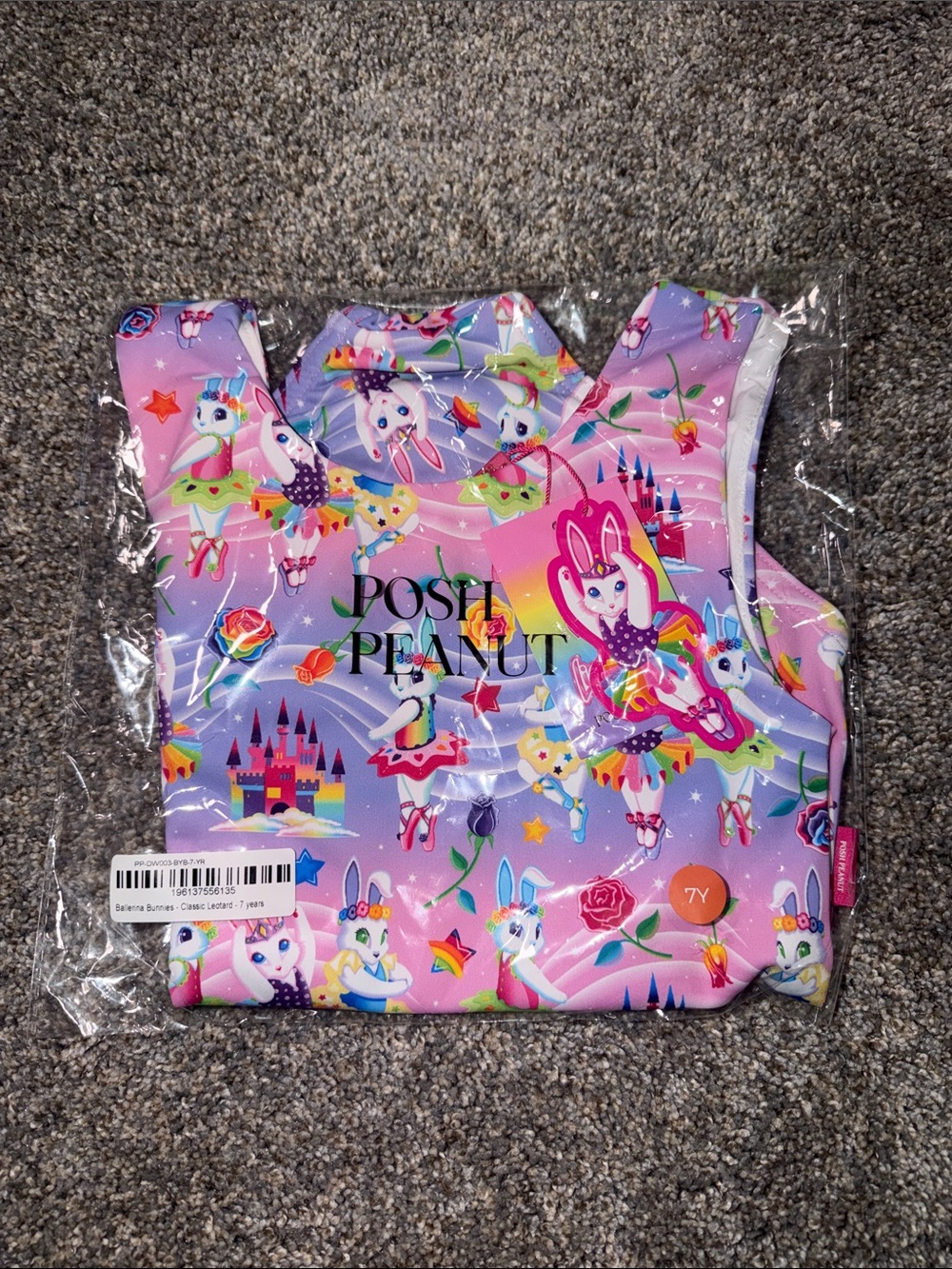 Posh PeanutXLisa Frank Ballerina Bunnies Leotard